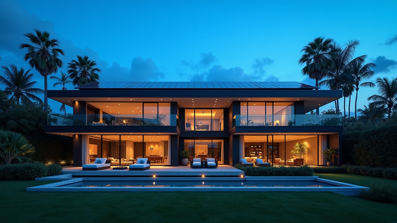 Luxury Beverly Hills estate with solar installation