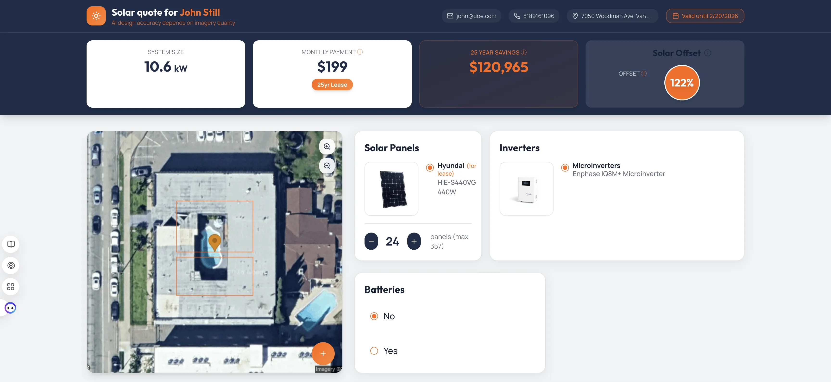 Ecobill Solar AI-powered dashboard showing transparent solar quotes and savings